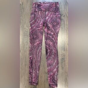 Women's Pink Patterned LULULEMON Leggings